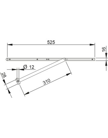 Bild Öffnungsbegrenzer Porti 5313 innenliegend,max.30kg,Holztür - Athmer-1