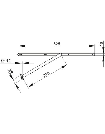 Bild Öffnungsbegrenzer Porti 5379 innenliegend,max.65kg,Holztür - Athmer-2