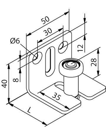 Bild Schiebeladen-Führungsrolle,Edelstahl 44/108,verstellbar,zum Anschrauben - HELM-1