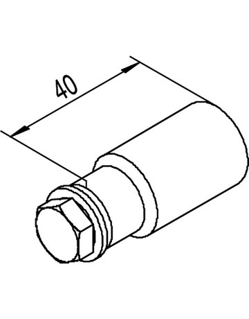 Bild Schiebetor-Bef.mat.,für Metallzahnstange M 100,L40mm - HELM-1