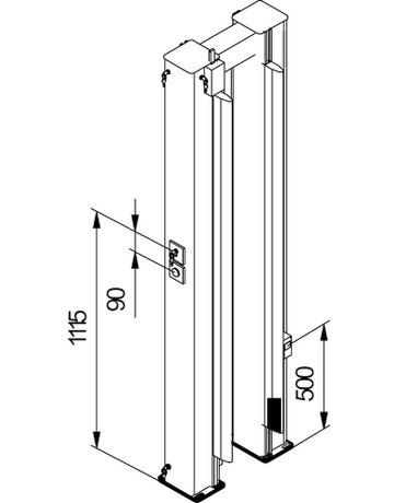 Bild Schiebetor-Antr.portal,m.Motor+ Steuer. ZA 800-AP,höhenverstellbar - HELM-1