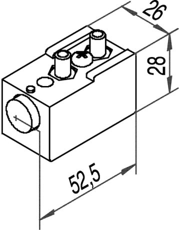 Bild OT-Schienenstopper,f.Schiebet.,Mat.komb. 140 PS,Schienenmontage - HELM-1
