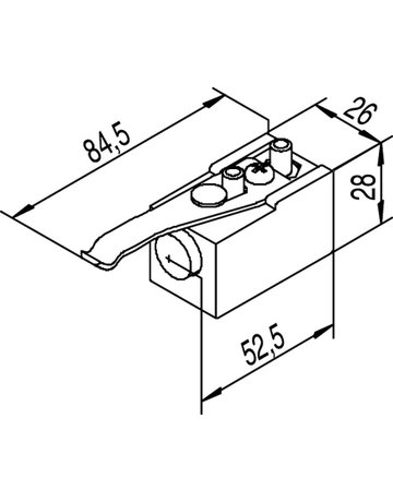 Bild OT-Fangstopper,f.Schiebet.,Materialkomb. 140 P,Schienenmontage - HELM-1