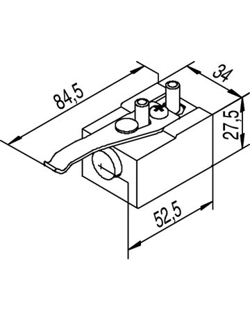 Bild OT-Fangstopper,f.Schiebet.,Materialkomb. 150 P,Schienenmontage - HELM-1