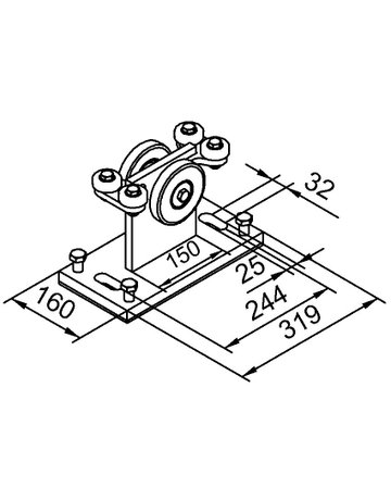 Bild Rollapp., für Profür -Nr.950 950/1,1-paar.,L 150,z.Anschrom ,bl.chrom - HELM-1