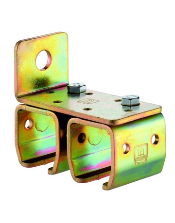 Bild ST-Doppelwandbefestigungsmuffe,Stahl 301 D,B100mm,H91mm,L55mm,S4mm - HELM-0