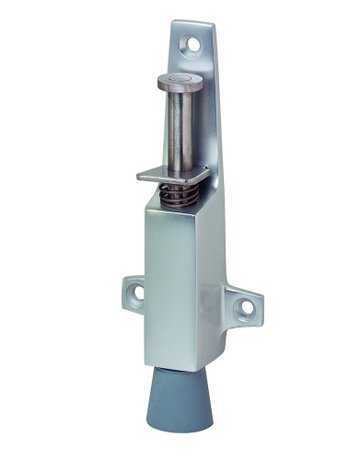 Bild OT-Türfeststeller, mit Tretbolzen, Hub 25mm, 1025, messingfarbig eloxiert - KWS-0