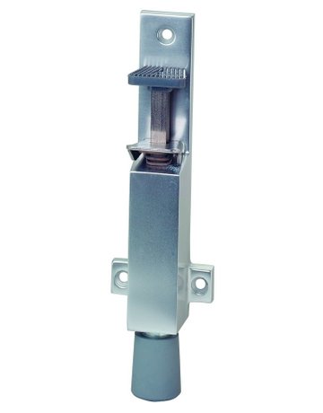 Bild OT-Türfeststeller, mit Tretbolzen, Hub 50mm, 1029, messingfarbig eloxiert - KWS-0
