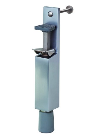 Bild OT-Türfeststeller, mit Tretbolzen, Hub 30mm, 1031, messingfarbig eloxiert - KWS-0