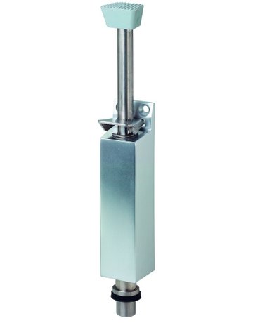 Bild OT-Türfeststeller, mit Tretbolzen, Hub 60mm, 1040, messingfarbig eloxiert - KWS-0