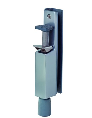Bild OT-Türfeststeller, mit Tretbolzen, 1133, Hub 30mm, Aluminium, silberfarbig eloxiert - KWS-0