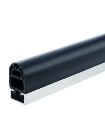 Bild Fingerschutzprofil,65,mit C-Schiene Gummi, C-Schiene:Aluminium,B32mm,H65mm - HELM-0