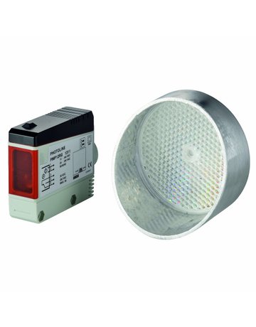 Bild Einfahrtstor-Lichtschranke mit Sender und Empfänger,12-240V,AC/DC - HELM-0