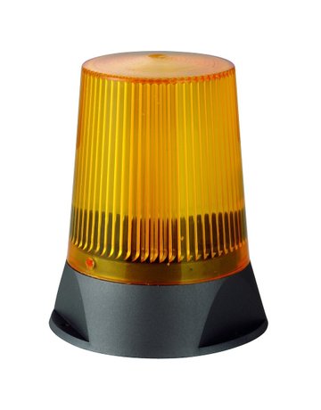 Bild Einfahrtstor-Blinkleuchte,gelb,230V zum Aufstellen,Ø117mm,H141,5mm - HELM-0
