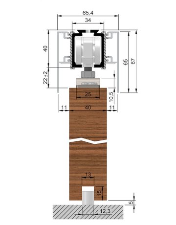 Bild Abdeckkappe,für beidseitige Verbl. 140 66 x 65mm Edelstahl Eff.,beidseitig - HELM-0