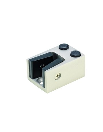 Bild OT-Anschlagpuffer,B33mm,H25mm,T50mm 200,Aluminium,edelstahloptik eloxiert - HELM-0