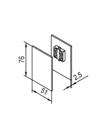 Bild Abdeckkappe,für Montageschiene Aluminium silberfarbig - HELM-1