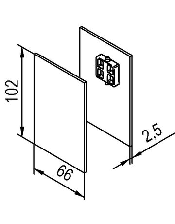 Bild Abdeckkappe,für Montageschiene Aluminium silberfarbig - HELM-1
