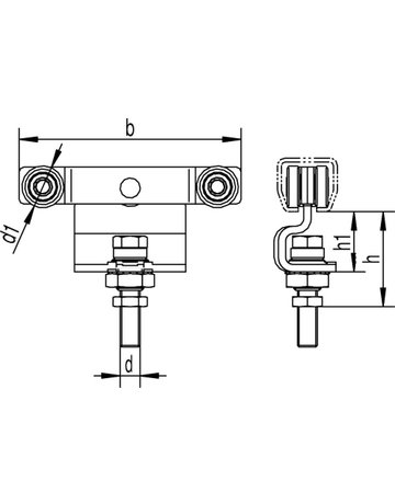 Bild Rollapp.,Ø 34, für Profür -Nr.400 491/85,doppelpaarig,L 180,z.Einhäng.,zn - HELM-1