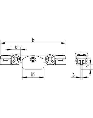 Bild Rollapp.,Ø 48, für Profür -Nr.500 591 SEL,doppelpaarig,L 358,z.Einhäng.,zn - HELM-1