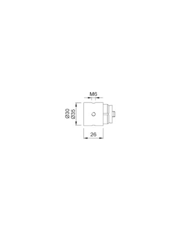 Bild Garder.syst.-Endmuffe, mit drei Bohrungen, 35x1,5mm, 7537, Edelstahl matt geb. - KWS-1