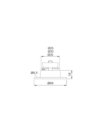 Bild Garder.syst.-Abschlussmuffe, 35x1,5mm, 7553, Edelstahl matt gebürstet - KWS-1