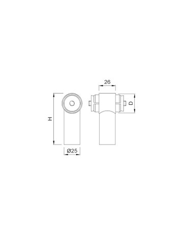 Bild KWS Stütze RS 8051, gerade, ER-1