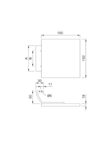 Bild KWS Griffplatte 8216,BA 50,H 68,F1 eloxiert-1