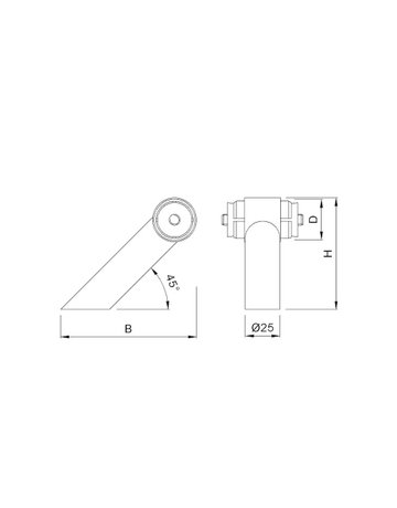 Bild Stütze RS 8309 gekröpft,ER - KWS-1