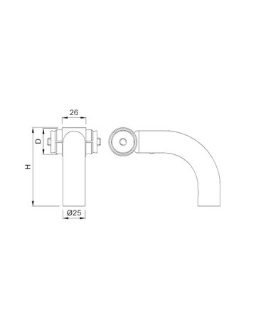 Bild KWS Stütze RS 8341, gekröpft, ER-1