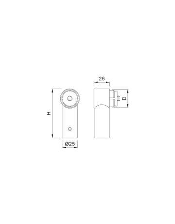 Bild KWS Stütze RS 8715, gerade, H 82mm, ER-1