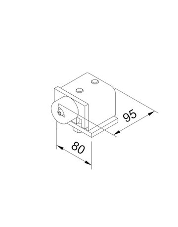 Bild Schienenstopper,für Profil-Nr.950 950 P,Stahl,blau chromatiert galvanisch verzinkt - HELM-1