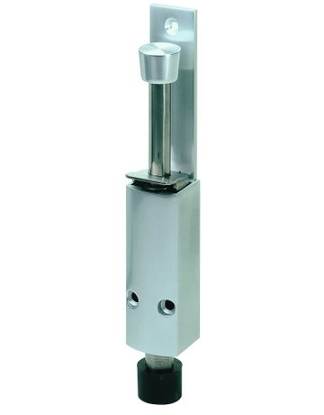 Bild OT-Türfeststeller, mit Tretbolzen, Hub 60mm, 1223, schwarz einbrennlackiert - KWS-0