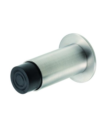Bild Wandpuffer, mit gefedertem Gummipuffer, 2065, Ø 30mm, L 100mm, silberfarbig - KWS-0