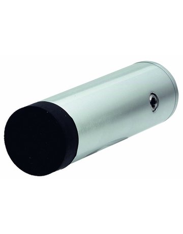 Bild Wandpuffer, mit einseitigem Gummipuffer, 2071, Ø 30mm, L 80mm, dunkelbraun - KWS-0