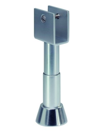 Bild GA-Trennwandstütze, 4252, Aluminium, naturfarbig, eloxiert, Höhe: 125-150 mm - KWS-0
