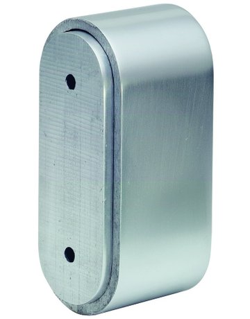 Bild GA-Handlaufstütze, 4555, mit flacher Auflage, Aluminium, silber eloxiert - KWS-0