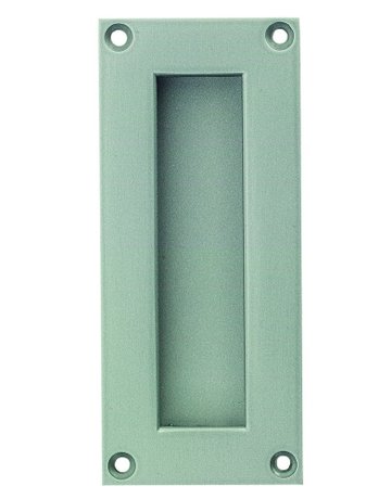 Bild OT-Schiebetürmuschel, 5203, ohne Lochung, eckig, Aluminium, d.braun einbrennlack. - KWS-0