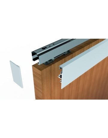 Bild OT-Klipsblende,GT-L,6000mm,Aluminium für Laufpr.,1-flg.,edelstahloptik eloxiert - HELM-0