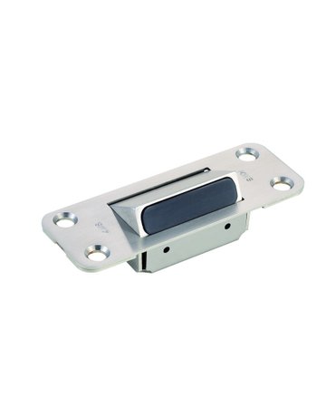 Bild OT-Türanschl., 6251, z. Wegdrück., B 40mm, L 110mm, S 3mm, ER matt gebürstet, stpf. - KWS-0