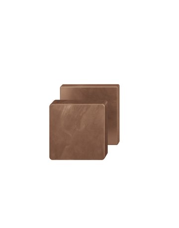Bild Knopf 23 0811 Ros. eck,h-bronze,o.Nr. - FSB-0