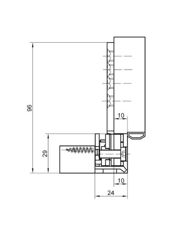 Bild Aufnahmeelement VARIANT VX 2502 3D N verzinkt - SIMONSWERK-3
