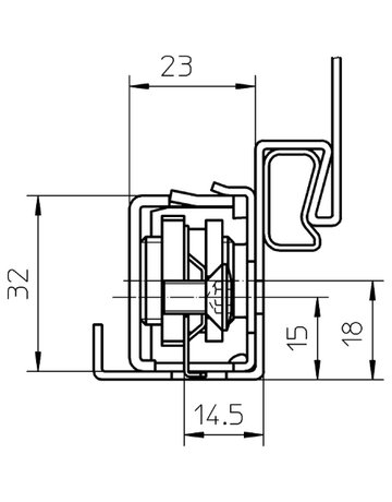 Bild Aufnahmeelement VARIANT VX 7511 3D edelstahl unbehandelt - SIMONSWERK-3