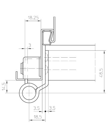 Bild Objektband VARIANT VX 8849/160 Ø22,5/100kg,DL,edelstahl matt - SIMONSWERK-3