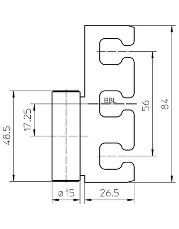 Bild Rahmenteil VARIANT V 7900 WF VX-1 DL,edelstahl matt - SIMONSWERK-2