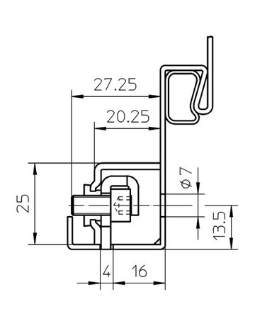 Bild Aufnahmeelement VARIANT V 8600 verzinkt - SIMONSWERK-3