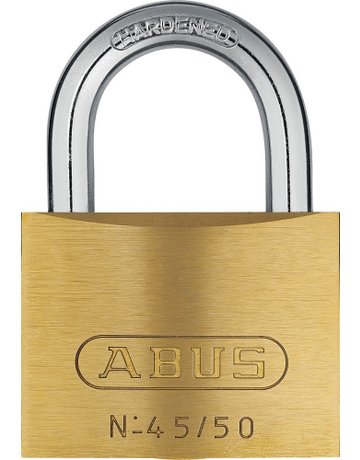 Bild AV - Vorhangschloss 45/50 5 Schl., Messing massiv - ABUS-0