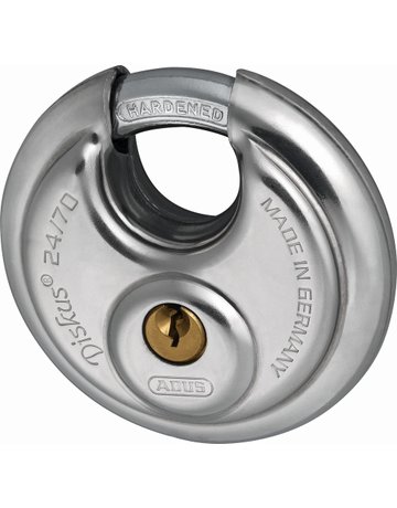 Bild AV - Vorhangschloss, Diskus 24/70, Edelstahl edelstahl - ABUS-2