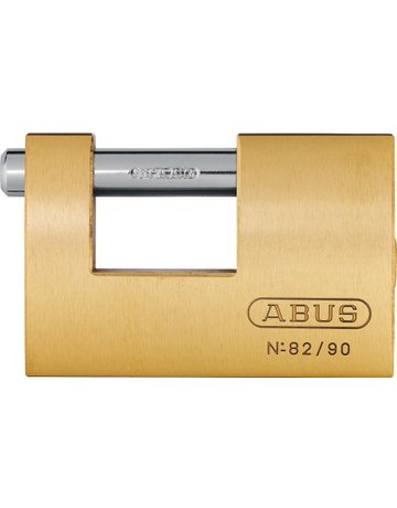 Bild AV - Vorhangschloss, Monobloc 82/90, Messing - ABUS-0