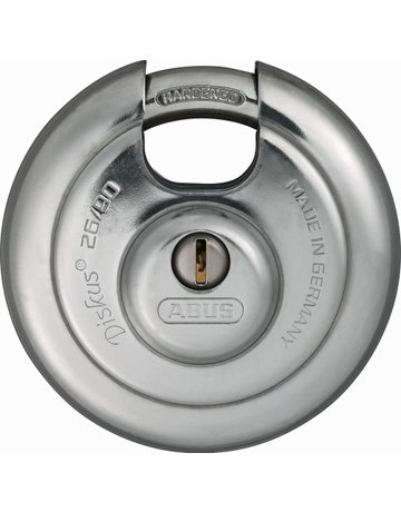 Bild AV - Vorhangschloss, Diskus 26/90, Edelstahl edelstahl - ABUS-0